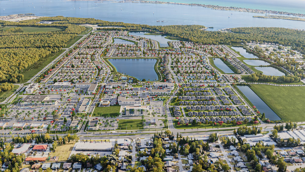 New Seaflower Community Aerial Progress 2026