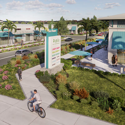 SeaFlower town center rendering