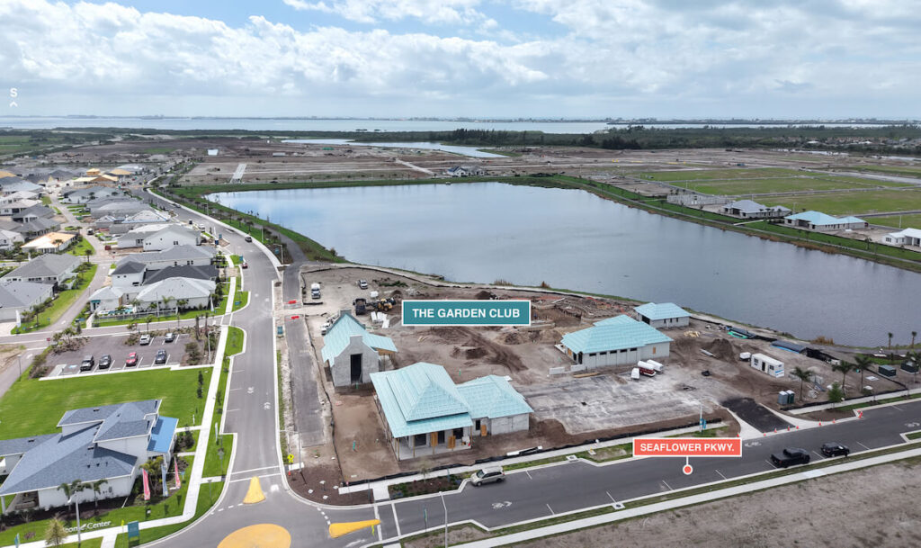 The garden club at Seaflower being built now